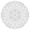 Floral mandala. Oriental round ornament decoration. Page