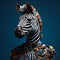 Floral Mane Zebra: Sculptural Paper Art With A Vogue Twist