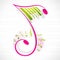 Floral Musical Note