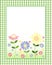 Floral note card