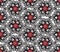 Floral oriental seamless ornament. Ornamental tile pattern with flower bloom in traditional eastern asian style