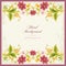 Floral Ornamental Background in Vintage Sty