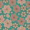 Floral ornamental seamless pattern Decorative nice flowers background Endless ornate texture