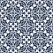 Floral ornate tile or vector seamless pattern