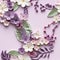 Floral Paper Art: Subtle Pastel Hues And Intricate Embellishments