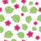 Floral paradise tropic seamless pattern