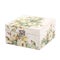 Floral pattern box decorated with decoupage paper