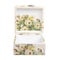 Floral pattern box decorated with decoupage paper