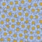 Floral pattern of bright summer daisies close up, flower  composition, not seamless