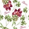 Floral Pattern Clover Flowers