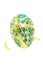 Floral pattern Easter egg