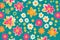 Floral pattern. Enchanting Blooms. A Captivating Floral Pattern Background. Generative AI