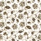 Floral pattern. Flourish oriental ethnic background. Arabic orna