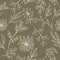 Floral pattern grange seamless