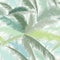 Floral pattern with palm tree leaves. Summer nature tropical ornamental seamless background