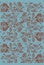 Floral pattern. Slim petal wildflower. Blue background