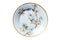 Floral Porcelain Plate With Delicate Gold Rim For An Elegant Touch