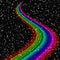 Floral rainbow spectrum pattern texture