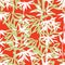 Floral seamless background. Bamboo leaf pattern. Plant texture