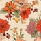 Floral seamless background. Decorative flower pattern. Floral se