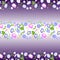 Floral seamless colorful pattern for the design of textiles, fabric, scarf with a border of small flowers in pastel colors