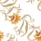 Floral seamless pattern, background In art nouveau style,