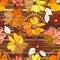 Floral seamless pattern background, with stripes, paint strokes and splashes, african inspired