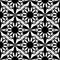 Floral seamless pattern black color