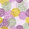 Floral seamless pattern. Chrysanthemum flowers background for web, print, textile, wallpaper design