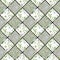Floral seamless pattern, cute cartoon flowers white and gray squares in a checkerboard pattern background striped