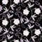 Floral seamless pattern. Elegant ornament with graceful flowers. Beautiful print for fabric, textile, wallpaper