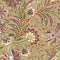 Floral seamless pattern. Flourish oriental ethnic background.