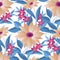 Floral seamless pattern. Flower background.