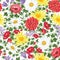 Floral seamless pattern Flower background. Floral seamless texture with flowers. Flourish tiled wallpaper