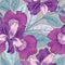 Floral seamless pattern. Flower background. Garden texture