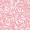 Floral seamless pattern with flower rose. Abstract swirl line background