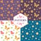 Floral seamless pattern with flowers and butterflies
