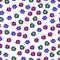 Floral seamless pattern.Hand painted daisy plum. Bright watercolor illustration. Colorful flowers on white background.