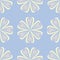 Floral seamless pattern. Pale blue background with beige and pink flower elements