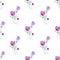 Floral seamless pattern with pasque flowers.