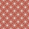 Floral seamless pattern. Red geometric background, vintage tiny silhouettes