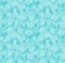 Floral seamless pattern Turquoise linear background with leaves