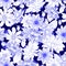 Floral Seamless Pattern with White and Blue Dahlias