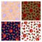 Floral seamless patterns collection