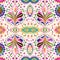 Floral Seamless rapport for mirror pattern. Generative AI