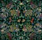 Floral shabby oriental pattern motley