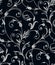 Floral silver wallpaper