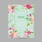 Floral Spring Design Template for Wedding Invitation, Greeting Card, Sale Banner, Poster, Placard, Cover