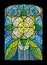 Floral stained glass