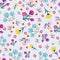 Floral summertime seamless vector pattern